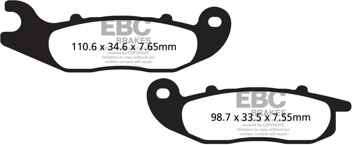 EBC Carbon Scooter Brake Pads SFAC693
