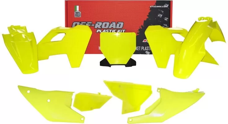 Rtech 7-Piece Plastic Kit Husqvarna TC/FC Lemon Yellow