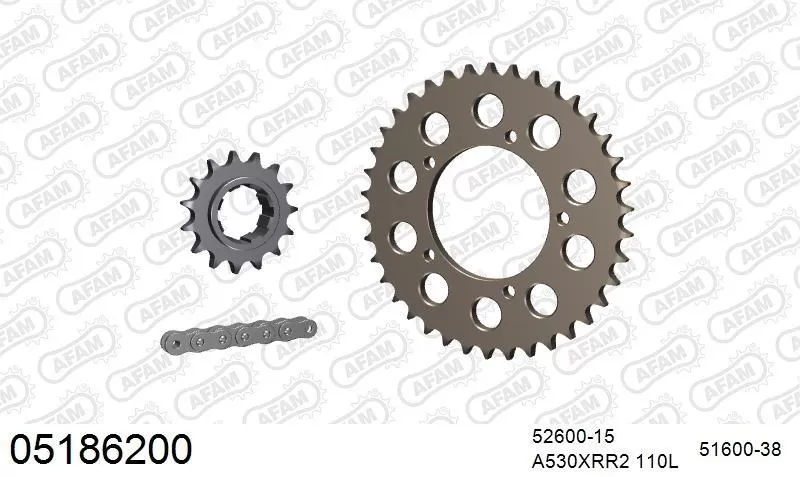 AFAM Chainset - Aluminium