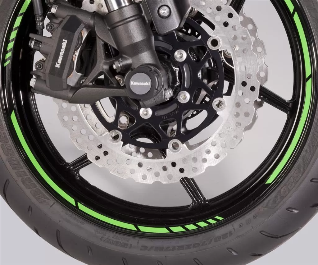 Kawasaki WHEEL RIM RINGS "GP" SIL