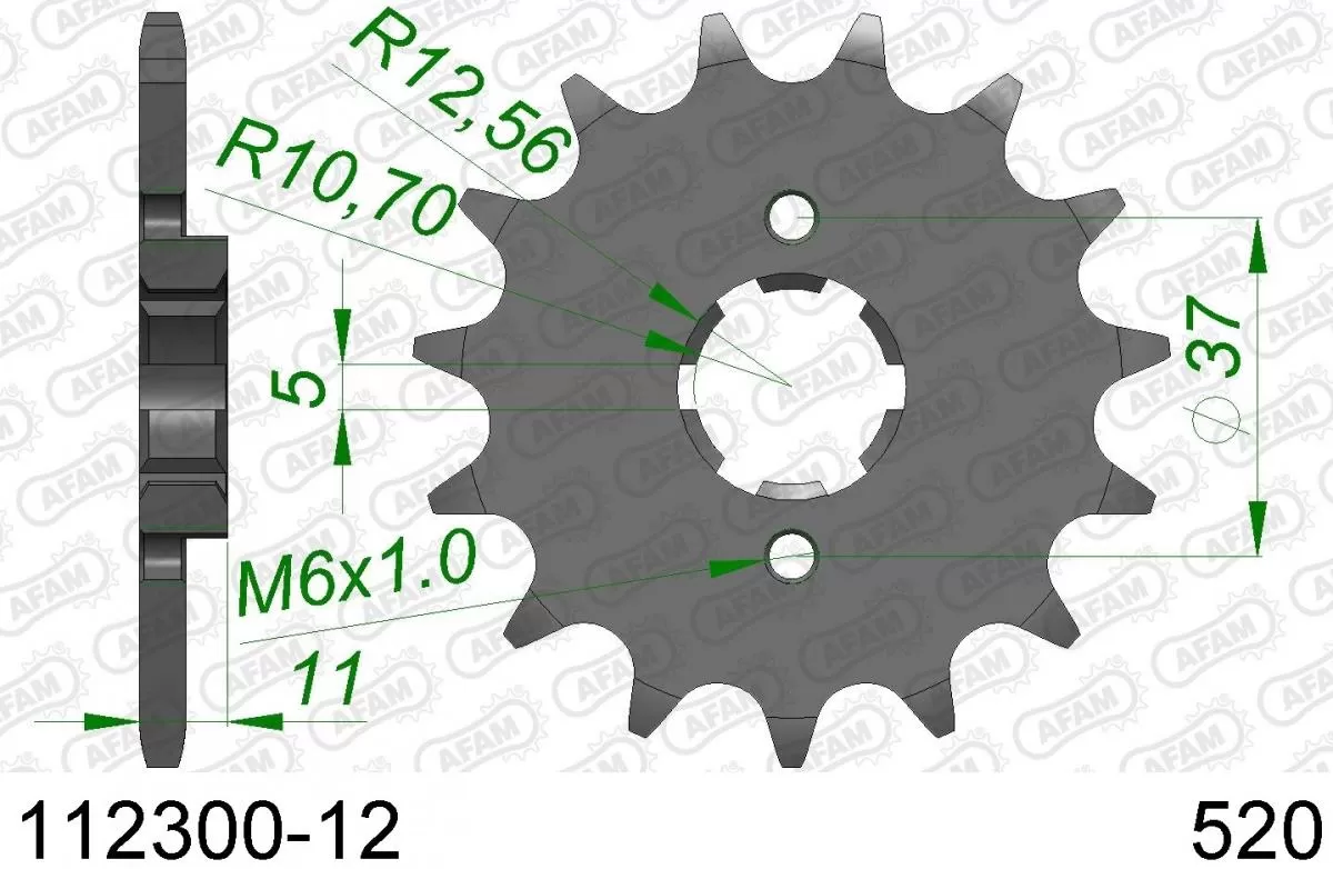 AFAM Sprocket Front 12T - 520