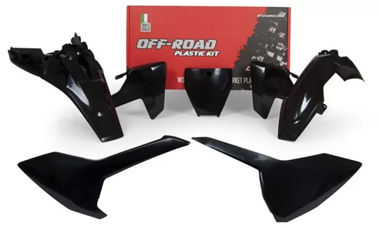 Rtech Plastic Kit 5-piece Black Husqvarna TC 85