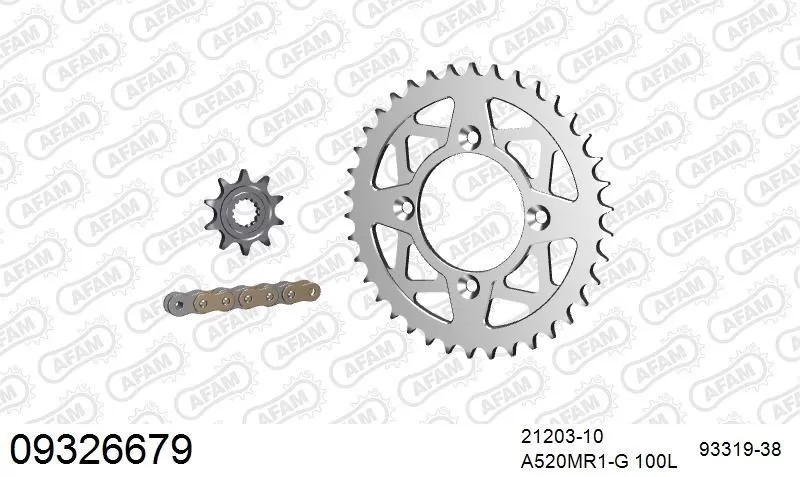 AFAM Chainset - Aluminium