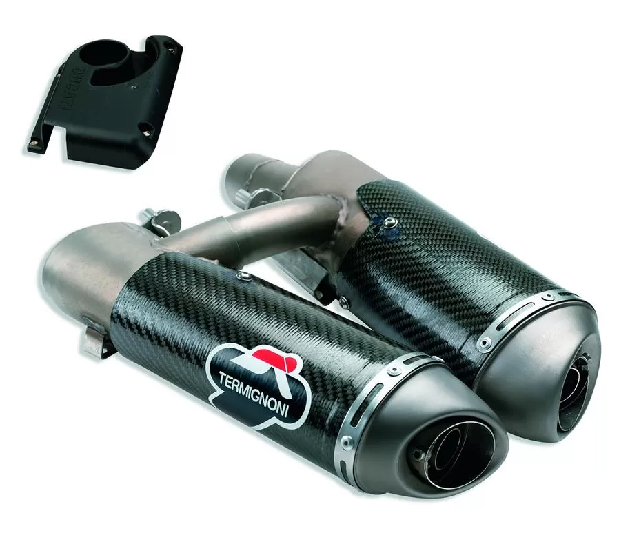 Ducati Carbon type-approved silencer kit - HYM 96451108B