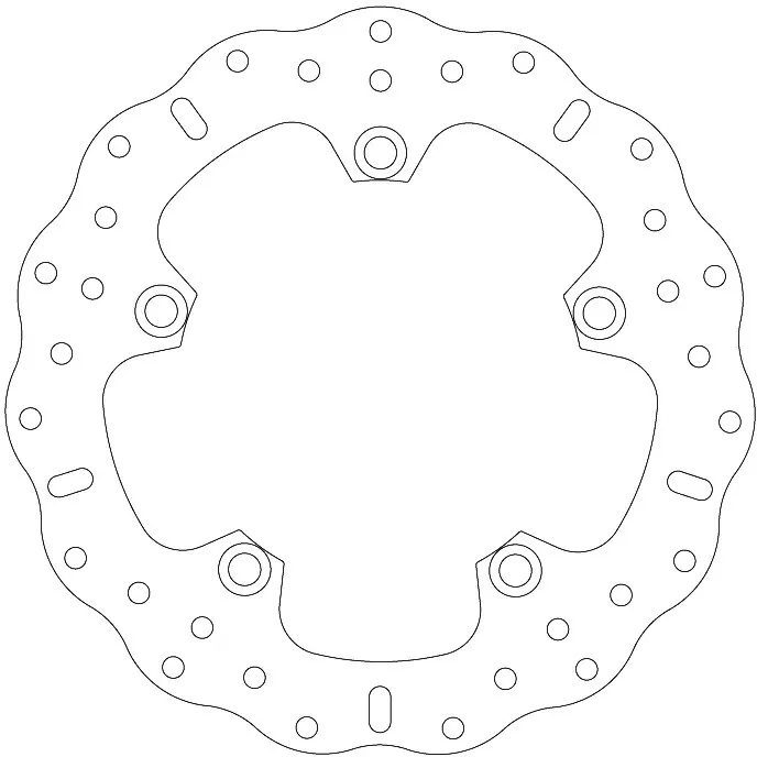EBC Solid Contoured Street Brake Disc MD2120C