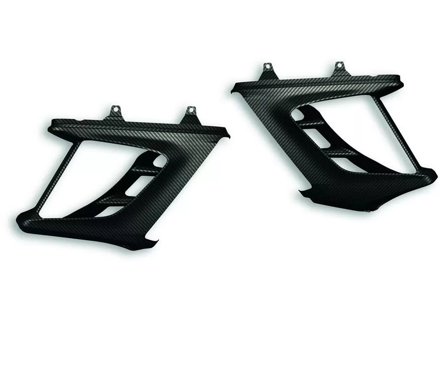 Ducati CARBON WATER RADIATOR COVER - DVL 96980551A