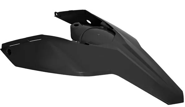 Rtech Rear Fender with Side Panels Husaberg Black