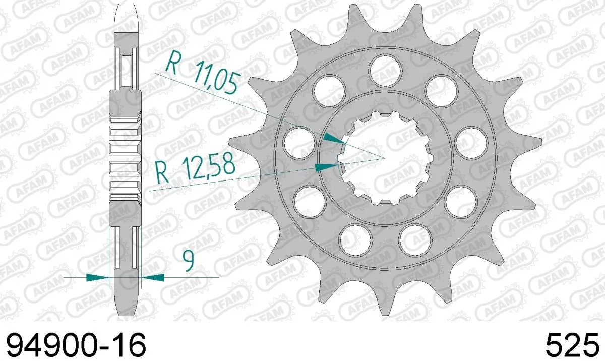 AFAM Sprocket Front 16T - 525
