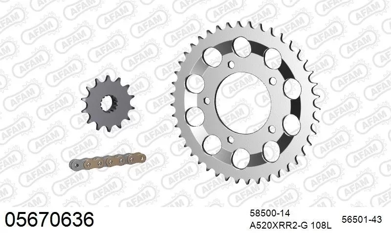 AFAM Chainset - Steel
