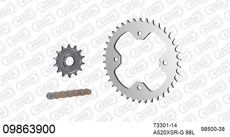 AFAM Chainset - Steel