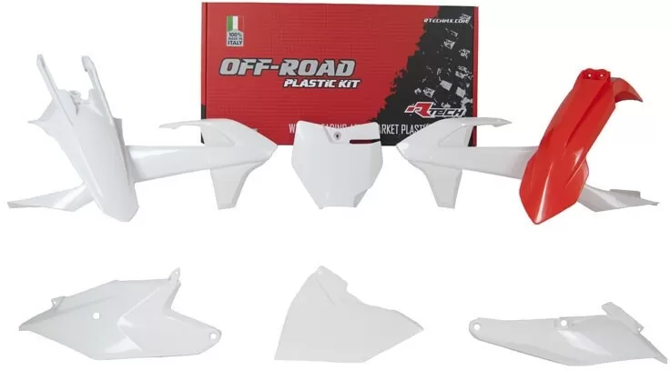 Rtech Plastic Kit 6-Piece Orange/White OE SX 85