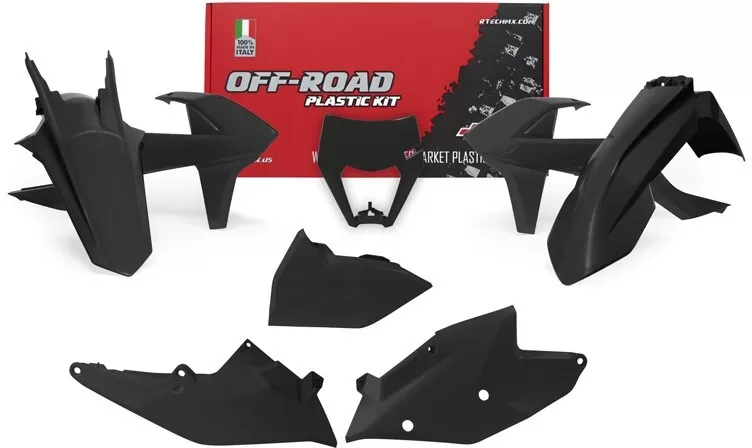 Rtech 6-piece Plastics Kit for KTM Black