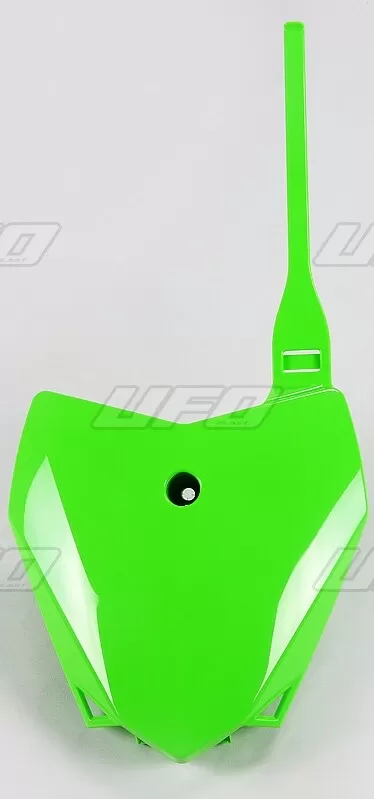 UFO Front Number Plate Kawasaki Green KLX110