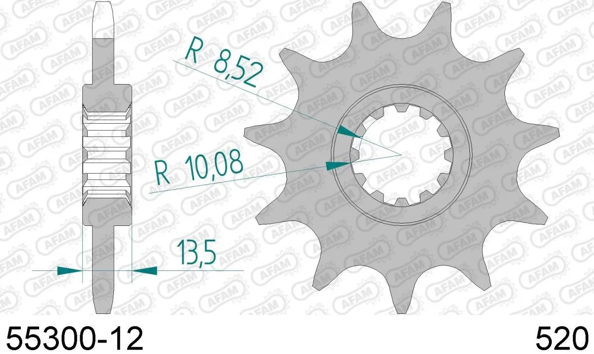 AFAM Sprocket Front 12T - 520