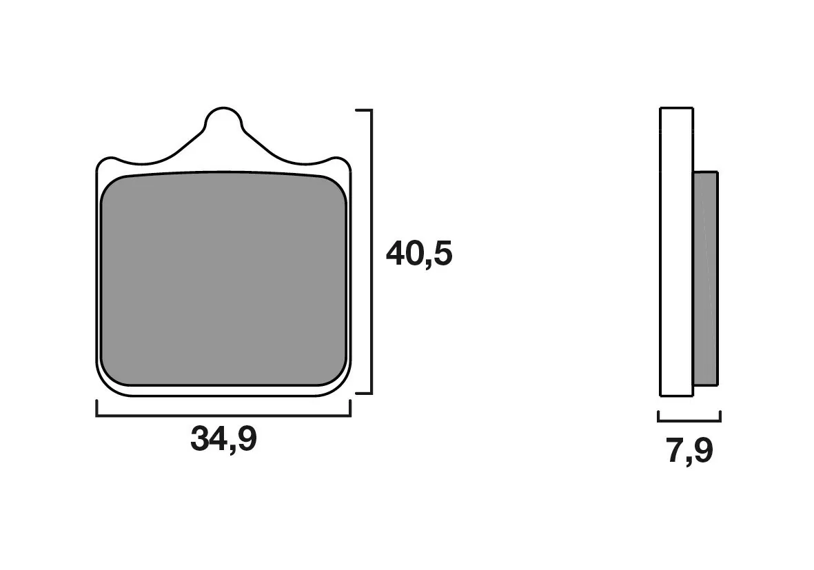 Brembo 07BB33SR Brake Pads Sinter Sport Street 