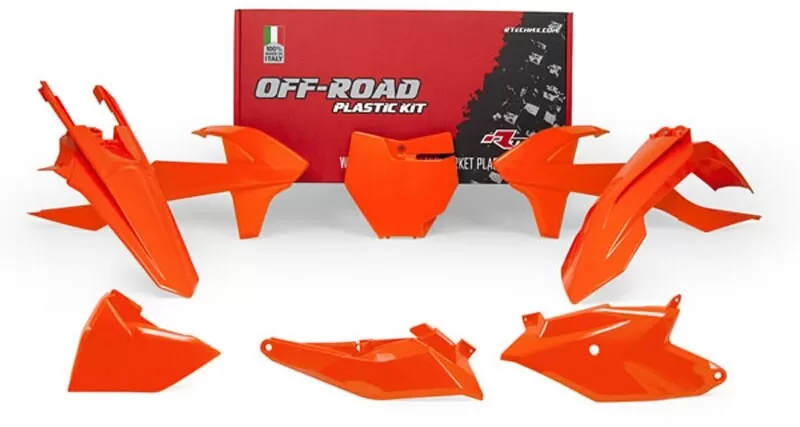 Rtech 6-Piece Plastic Kit Orange with Airbox KTM SX 85