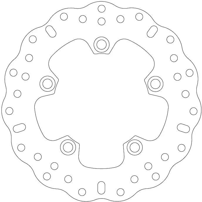 EBC Wave Brake Disc Yamaha YZF-R1 MD2125C