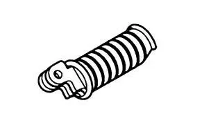 Footrest assembly, left side, Front