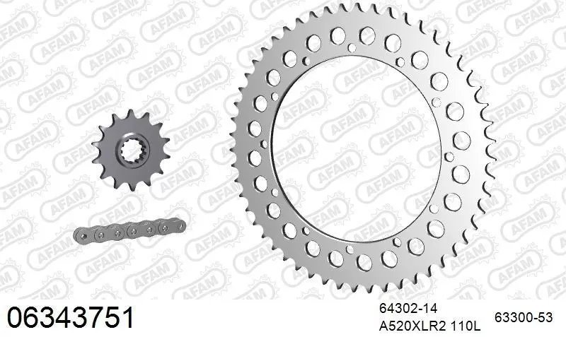 AFAM Chainset - Aluminium