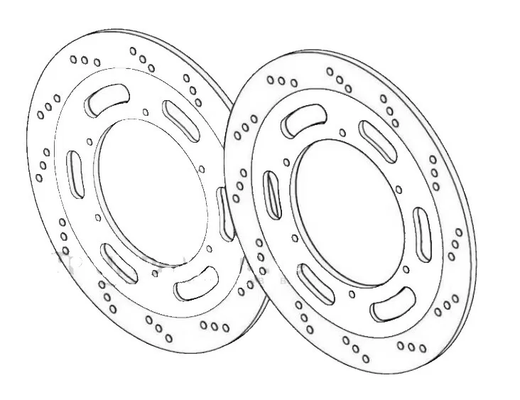 Triumph Brake Disc Set L + R Front T2023351