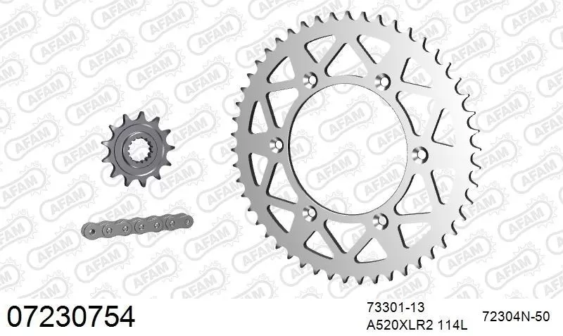 AFAM Chainset - Aluminium