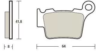 Brembo Sintered Racing Brake Pad 07849327