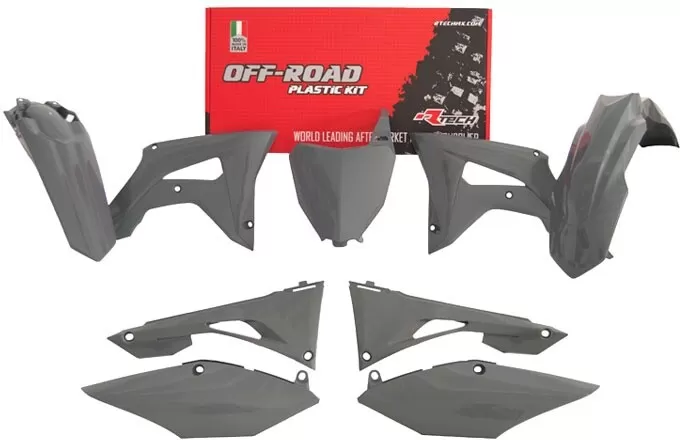 Rtech Plastic Kit 6-piece Honda CRF-R 450 Grey