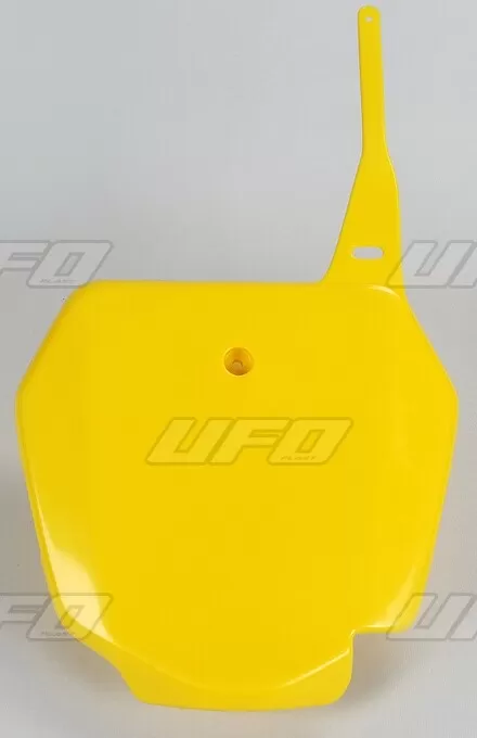 UFO Front Number Plate Suzuki Yellow RM85
