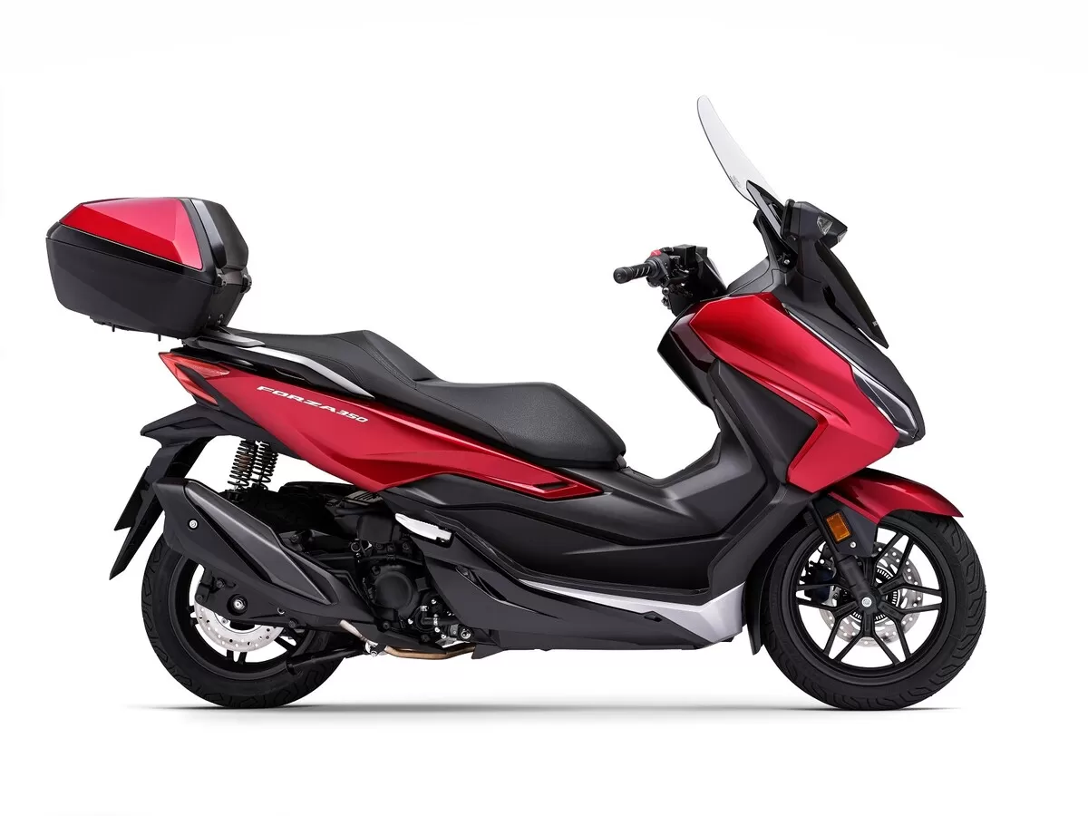 Honda 45L Smart Top Box In Pearl Siena Red Easy Kit