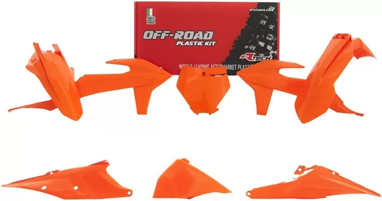 Rtech Plastics Kit 6-Piece with Airbox KTM Orange