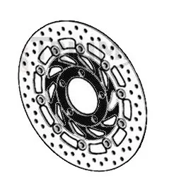 Triumph Brake Disc Front Left Black T2023339