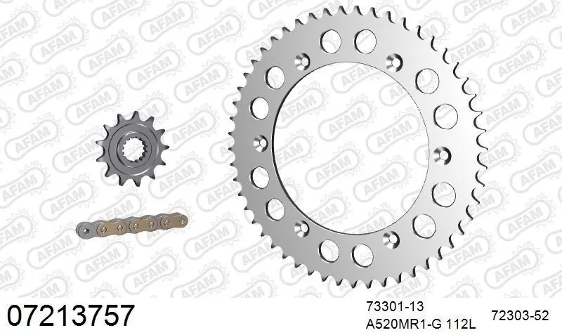 AFAM Chainset - Aluminium