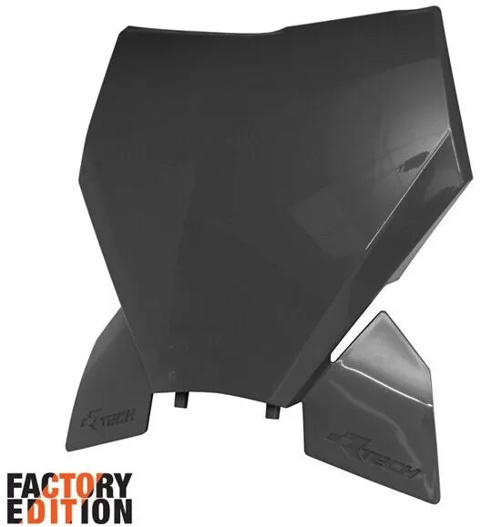 Rtech Factory Front Number Plate Black SX 125-250-300 2023