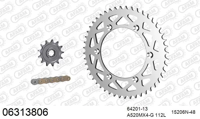 AFAM Chainset - Aluminium