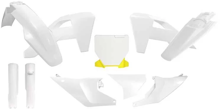 Rtech Full Plastic Kit 7-Piece Husqvarna TC/FC Lemon Yellow