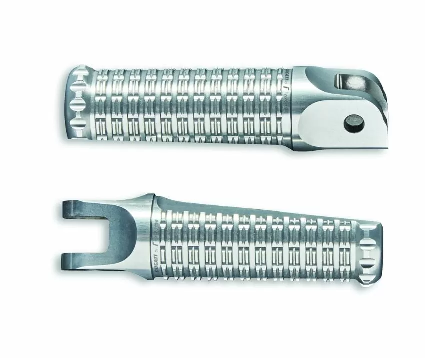 Ducati SET OF FOOTPEGS DUCBYRIZOMA RACING SILVE 96280491AB