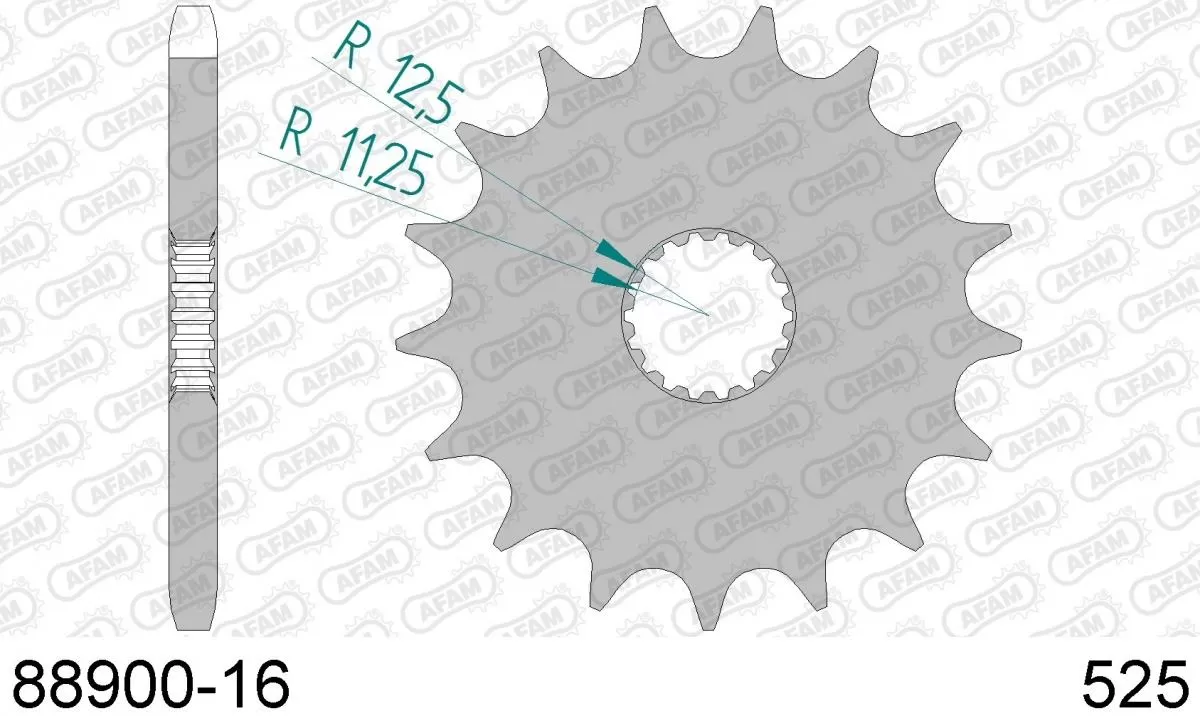 AFAM Sprocket Front 16T - 525
