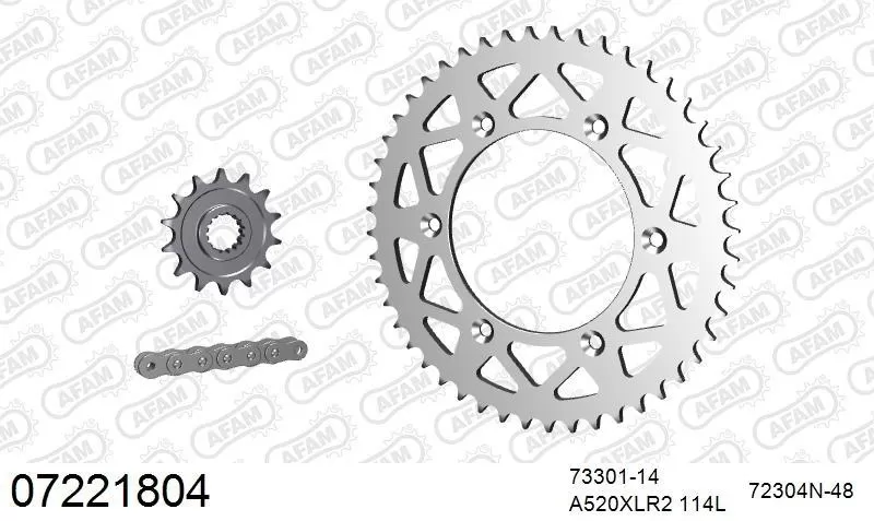 AFAM Chainset - Aluminium