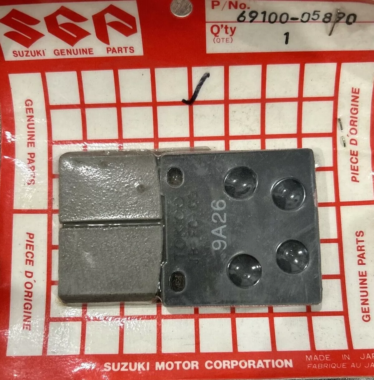 Suzuki Brake Pad Set Rear 69100-05890