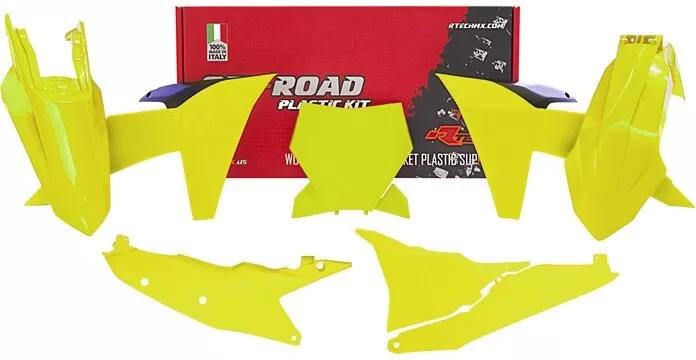 Rtech Plastic Kit 6-Piece Neon Yellow/Black SX 125-300 '23